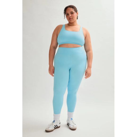 GIRLFRIEND COLLECTIVE Snowcap Compressive High-Rise 7/8 Length Leggings Size 4XL - Picture 1 of 10